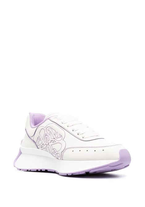 White And Lilac Sprint Runner Sneakers ALEXANDER MCQUEEN | 687995-WIC9K8888