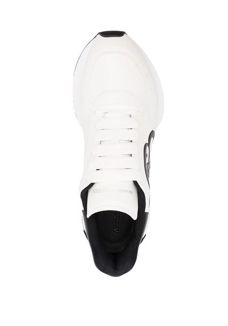 White And Black Sprint Runner Sneakers ALEXANDER MCQUEEN | 691342-WIC959061