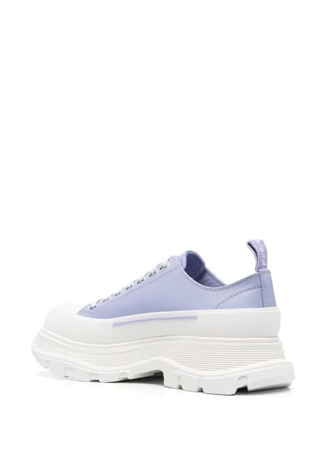 Lilac And White Tread Slick Laced Shoes ALEXANDER MCQUEEN | 702042-WHZ625439