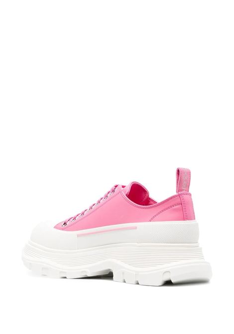 Pink And White Tread Slick Laced Shoes ALEXANDER MCQUEEN | 702042-WHZ625544