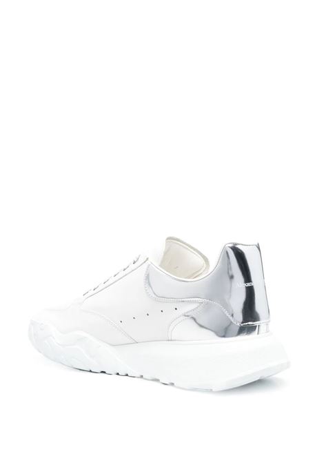 Sneakers Court Bianche Con Tallone Argento ALEXANDER MCQUEEN | 705117-WID6F9071
