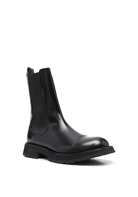 Black Leather Chelsea Boot ALEXANDER MCQUEEN | 708175-WIC621000