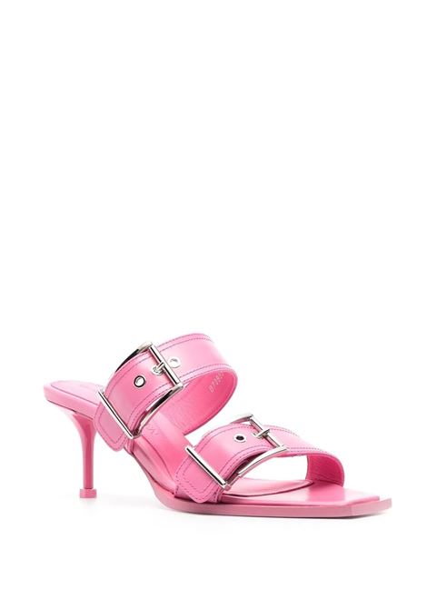 Pink Punk Sandal With Double Buckle ALEXANDER MCQUEEN | 709991-WHSWD5482