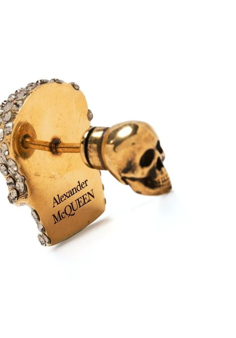 Antique Gold Pav? Skull Lobe Earring ALEXANDER MCQUEEN | 710492-J160T7286