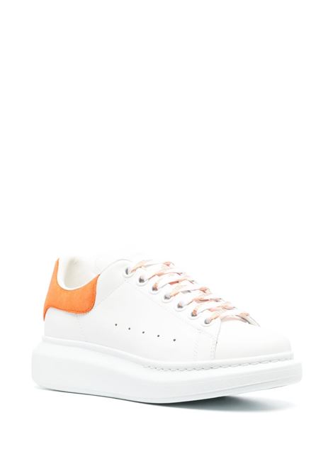 White Oversize Sneakers With Orange Spoiler ALEXANDER MCQUEEN | 718139-WIBN28825