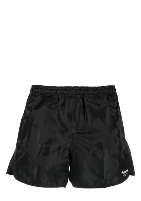McQueen Graffiti Swim Shorts In Black ALEXANDER MCQUEEN | 726554-4405Q1078