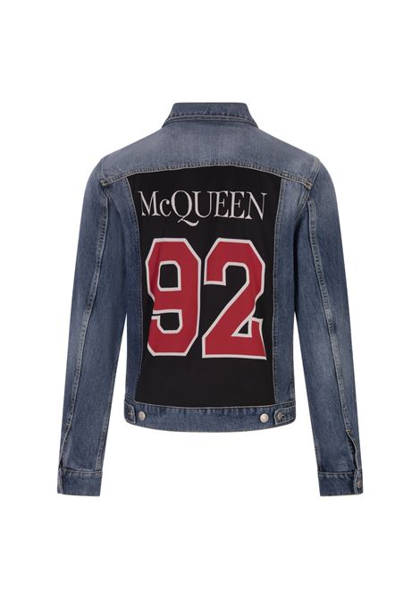 Giacca McQueen 92 In Denim Blu ALEXANDER MCQUEEN | 726677-QUY444001