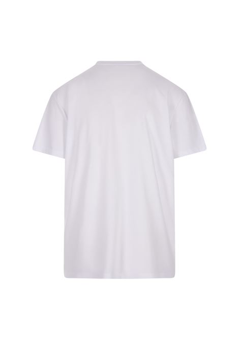 McQueen Oversize T-Shirt In White and Silver ALEXANDER MCQUEEN | 727266-QUZ080900