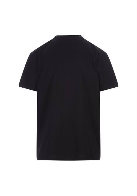 T-Shirt Oversize McQueen Nera e Argento ALEXANDER MCQUEEN | 727266-QUZ080901