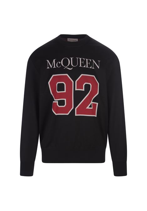 Black McQueen 92 Sweatshirt ALEXANDER MCQUEEN | 727305-QUX161052