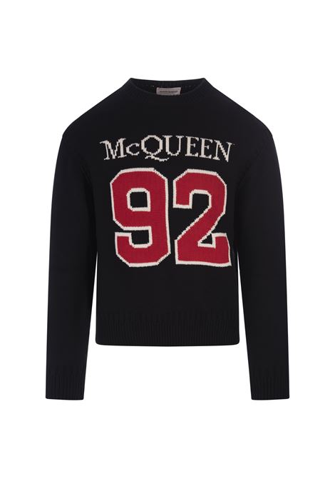 Maglione McQueen 92 Nero ALEXANDER MCQUEEN | 729259-Q1RTH1064