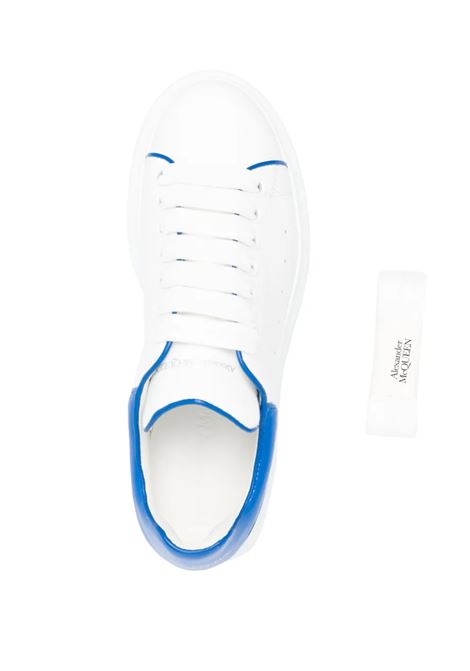 White Oversize Sneakers With Blue Stitching ALEXANDER MCQUEEN | 733003-WHJE58806