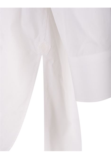 White Oversized Shirt In Silk And Cotton ALEXANDER MCQUEEN | 735296-QUN039000