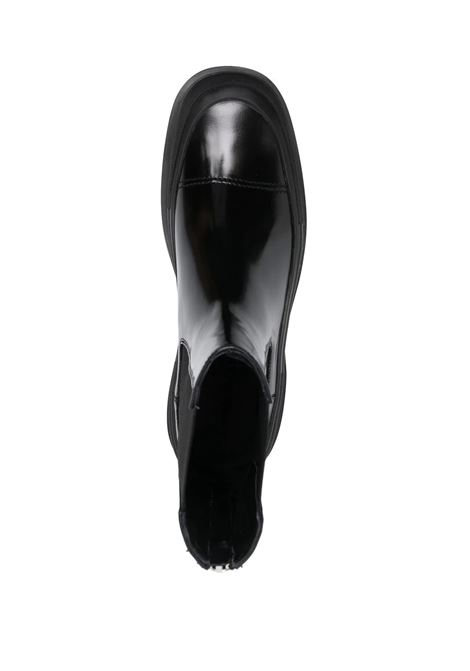 Black Chelsea Ankle Boot With Zip ALEXANDER MCQUEEN | 736508-WHV7J1000