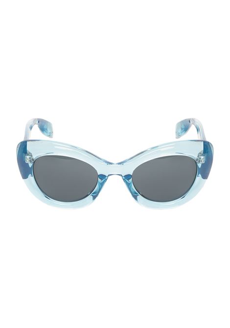 The Curve Cat-Eye Sunglasses in Light Blue ALEXANDER MCQUEEN | 736856-J07524200