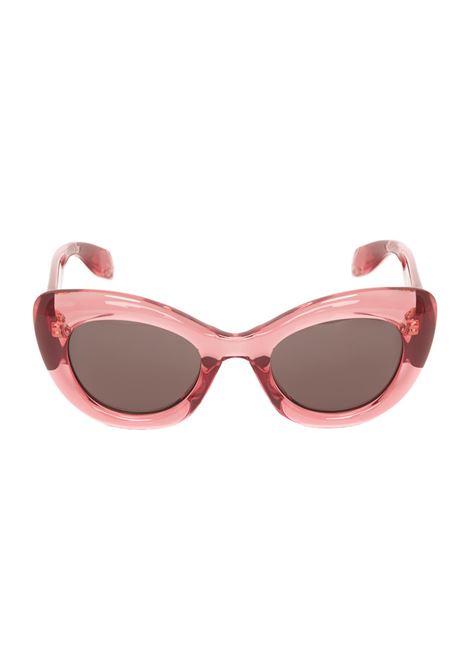 The Curve Cat-Eye Sunglasses in Pink ALEXANDER MCQUEEN | 736856-J07525782
