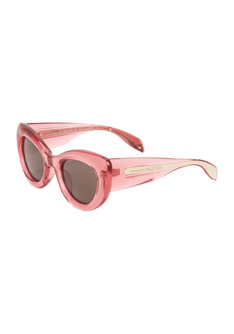 The Curve Cat-Eye Sunglasses in Pink ALEXANDER MCQUEEN | 736856-J07525782