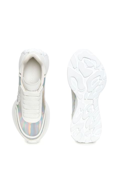 White And Silver Sprint Runner Sneakers ALEXANDER MCQUEEN | 742738-W4K538113