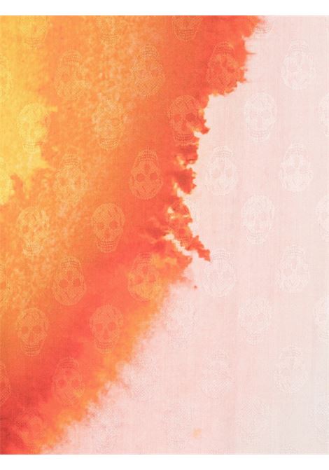 Sciarpa Rosa e Arancione Con Motivo Skull ALEXANDER MCQUEEN | 744169-3631Q5976