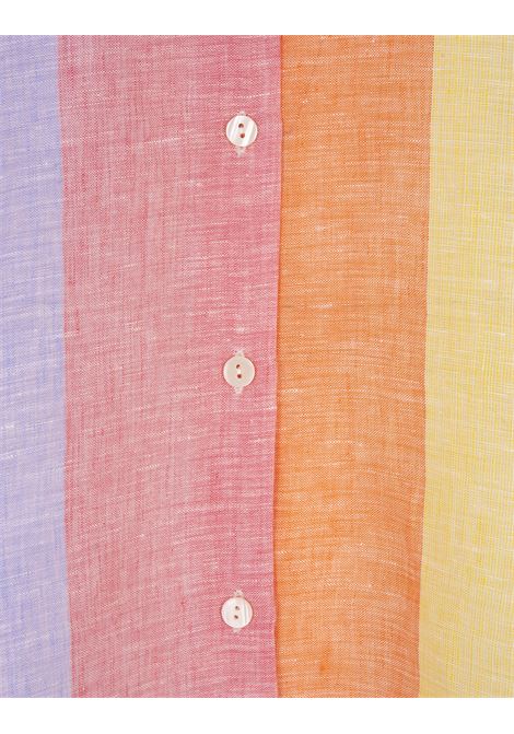 Kaia Shirt In Rainbow Linen AMOTEA | KAIA-LINENRAINBOW