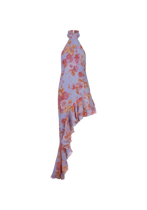 Mauve Multi Silk Mirtha Mini Dress THE ANDAMANE | TM130141BTNV105
