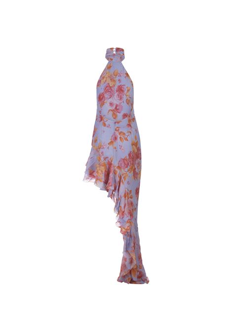 Mauve Multi Silk Mirtha Mini Dress THE ANDAMANE | TM130141BTNV105