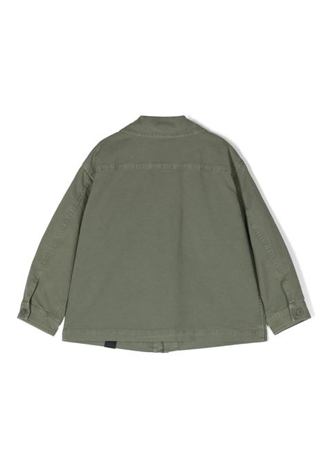 Moss Green Canvas Shirt Jacket ASPESI KIDS | S23001GCC6047544