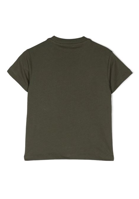 Military Green T-Shirt With Pedala Print ASPESI KIDS | S23010TSM01225901
