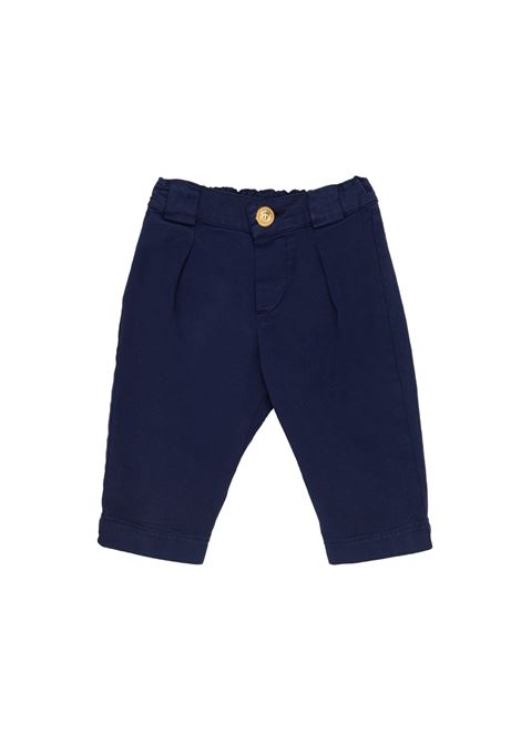 Pantalone Affusolato Blu Con Pinches BALMAIN KIDS | BS6640-G0077649