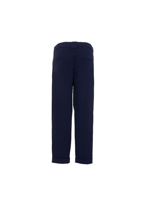 Blue Tapered Trousers With Pinches BALMAIN KIDS | BS6S80-G0077649