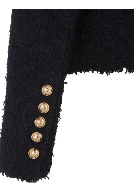Black Tweed Tailored Blazer BALMAIN | AF0SK140XC670PA