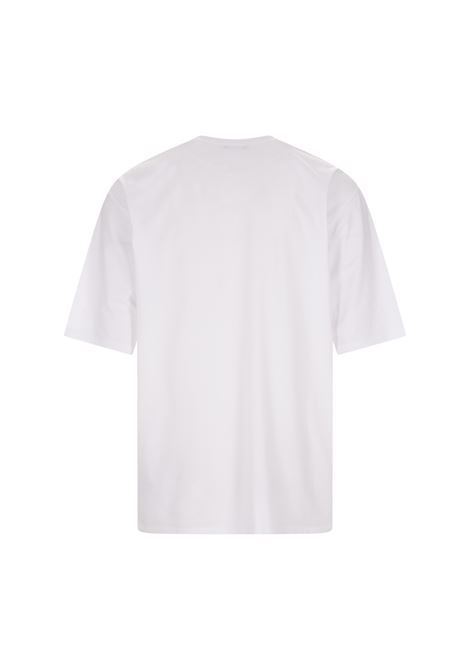 White Oversize T-Shirt With Jewel Logo BALMAIN | AH0EG015PB74GAB