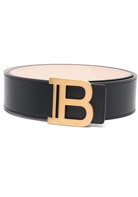 4CM Black and Gold B Belt BALMAIN | AN0WJ002LVTL0PA