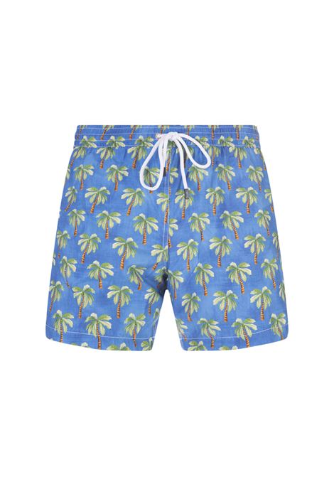 Swim Shorts Blu Con Pattern Palme BARBA | ENEA353240002