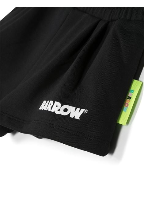 Black Shorts With Front and Back Logo BARROW KIDS | 033042110