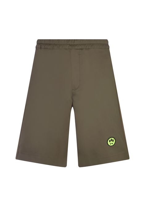 Military Green Bermuda Shorts With Logo BARROW | 033934082