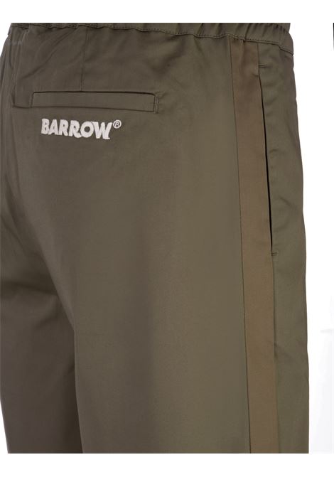 Military Green Bermuda Shorts With Logo BARROW | 033934082