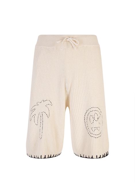 Butter Bermuda Shorts with Stitched Graphics BARROW | 033953BW004