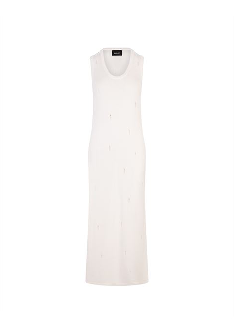 Butter Long Dress With All-Over Breaks BARROW | 033978BW004