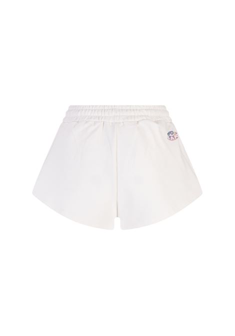 White Sports Shorts With Logo BARROW | 034076002