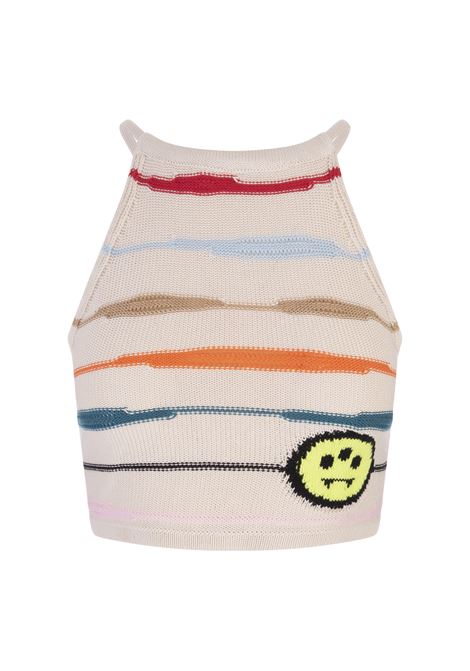 Butter Top with Logo and Multicolour Stripes BARROW | 034077BW004