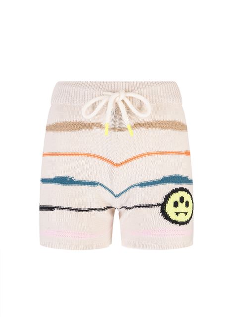 Butter Shorts with Logo and Multicoloured Stripes BARROW | 034078BW004
