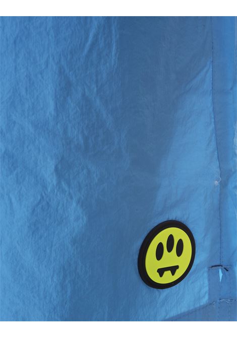 Light Blue Swim Shorts With Logo Patch BARROW | 034147051