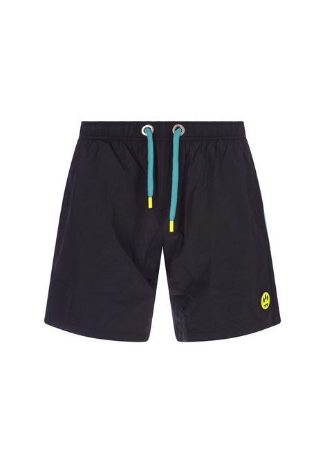 Black Swim Shorts With Logo Print BARROW | 034148110