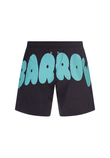 Swim Shorts Neri Con Stampa Logo BARROW | 034148110