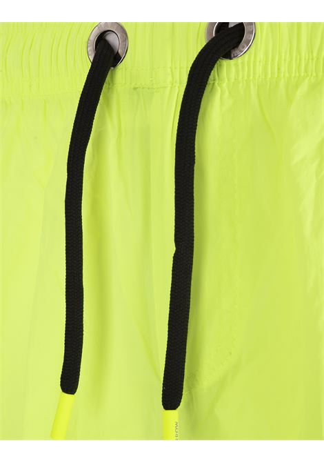 Fluo Yellow Swim Shorts With Front And Back Logo BARROW | 034166023