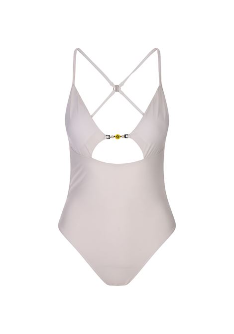 White One Piece Swimsuit With Cut-Out BARROW | 034176002