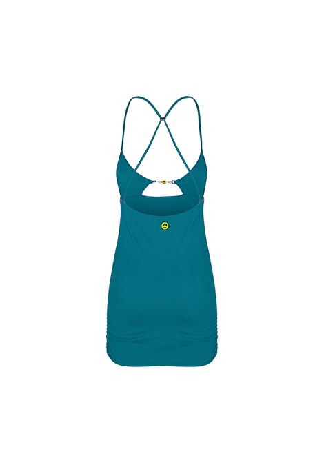 Turquoise Mini Dress With Cut-Out BARROW | 034188BW005