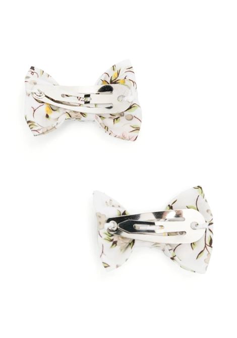 White Miniclic Hair Clips with Flowers BONPOINT | S03GHAW00102502