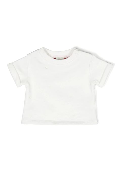 White T-Shirt With Cherries All-Over BONPOINT | S03XSWK00020102